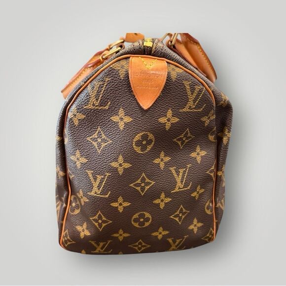 Louis Vuitton Brown Speedy Monogram Handbag - Picture 10 of 11